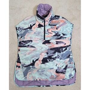 Under Armour Oversized 1/4 Zip Quilted Reversible Vest Women's S Lilac/Multi NWT